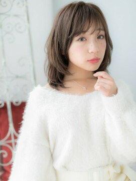 アルバハナレ 横浜(αlba HANARE) 関内/髪質改善/ハーブカラー×くびれ鎖骨ミディアムボブa