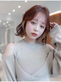 ☆外ハネボブアッシュブラウンネオウルフツイストパーマ