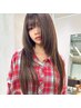 【nari指名限定】ケアカラー+シールエクステ60＊馴染ませカット有り