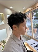 ツイストスパイラル 刈り上げ マッシュ