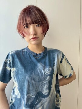 髪質改善と縮毛矯正の専門店 サンティエ(scintiller) 大人綺麗な小顔襟足スッキリショートボブ　30代40代50代鹿児島