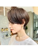 大人ショートハンサムショート前髪なしショート30代40代50代