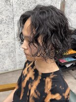 ロフティー 清澄白河(LOFTY)&nbsp;スパイラルパーマ/メンズボブ/メンズミディアム/メンズカット