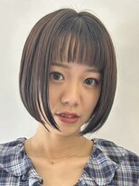 カムジーヘッドカミノウラ(COMEGHEAD KAMINOURA)&nbsp;ミルクティーベージュダブルカラーケアブリーチ顔まわりレイヤー