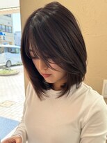 ドロシー 郡山桑野店(Dorothy) 黒髪ボブルフネビージュ小顔ワンレン