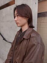 ノラジャーニー(NORA Journey)&nbsp;メンズボブウルフメンズミディアムレイヤーカットメンズウルフ