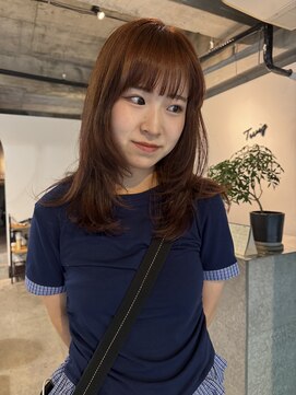 シイ(SIE) ブリーチなしオレンジブラウンカラー