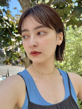 オーガニック アトリエ 大宮(organic+atelier) 20代30代大人可愛いエアリーボブラベンダーベージュ透明感