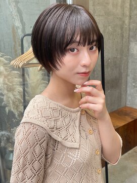 サロウィン 熊本上通り店(SALOWIN) 熊本 レイヤーショート 韓国風 マッシュ 髪質改善 Arisa.
