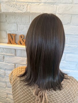 エヌアンドエー 春日部東口店(hair shop N&A) 大人上品◎艶感ストレートミディ/外ハネ/髪質改善
