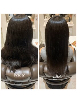 コルテ 倉敷西阿知店(CoRte.) 【before/after】極上ツヤ感/王道美髪ストレート/暗髪ロング/秋