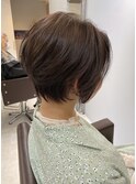 大人可愛いベージュレイヤーロブ垢抜けピンクブラウン外ハネボブ