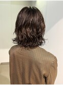 【杏】ニュアンスパーマ　伸ばしかけヘア