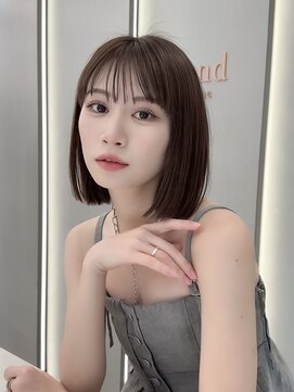 ロンドリゼル 札幌(Lond RiseL) ◯ オリーブグレー/韓国/レイヤーカット/髪質改善/縮毛矯正/札幌