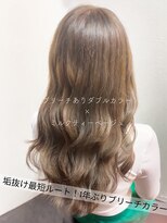 サラジュ 仁川店(SARAJU) 【Wカラー特化】森山担当 ブリーチあり×ミルクティーベージュ