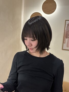 ラヴィズム 名駅店(LUVISM) ボブ/ミディアム/レイヤー/顔周りレイヤー/パーマ/艶カラー