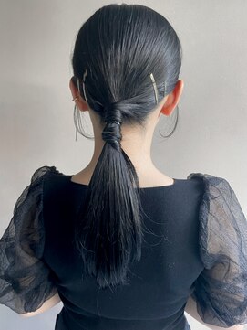 リヤン 表参道(lyann) 着物ダークアッシュタイトヘアアレンジa