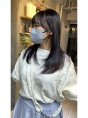 レイヤーカット　ラベンダーブラック