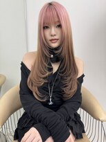 ナナ(NANA) レイヤーカット/ウルフカット/ホワイトブロンド/外ハネボブ/美髪