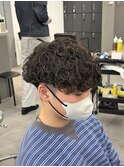 波巻きパーマシャドウパーマメンズパーマメンズサロンカット