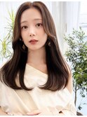 美髪ロングレイヤーレイヤーカットミディアムレイヤーワンカール