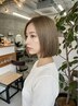 【当店人気No.1】似合わせカット+透明感カラー+2STEPトリートメント ¥13,800