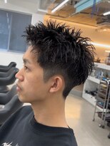 テンション(tension)&nbsp;メンズカットスパイキーショートヘッドスパ札幌大通バスセンター