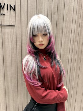 フリーダムガーデン 岡山駅前店(freedom garden) 10代20代色気ハッシュカット&インナー/ルーツデザインカラー