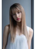 エアータッチローライト★ロングストレートヘア ダブルカラー