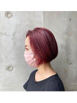 マサゴ アヴェダ(masago AVEDA)&nbsp;ボブ×レッドカラー