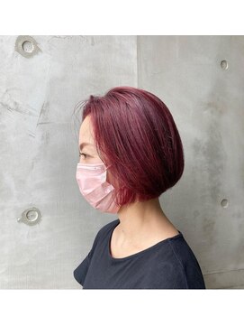 マサゴ アヴェダ(masago AVEDA) ボブ×レッドカラー