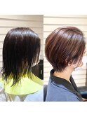 【印象の違い】×【くびれショート】×【小顔効果】