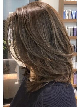 ネックス 表参道本店(nex) nex表参道 ハイライトカラー 白髪ぼかし アッシュベージュ