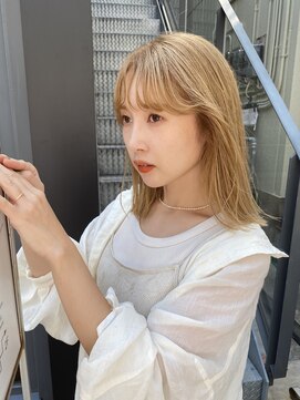 ウム(umu.) 【umu. hair  salon】clear beige