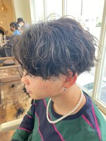ミオ(Mio) 滋賀、南草津、メンズ美容室、波巻きツイストスパイラルパーマ