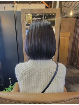 ベレッタ 松井山手店(veretta.) 【人気の定番】ボブスタイル   【増尾 久美】