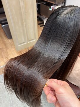 アディクト 東陽町西口(addict) うねりを抑える縮毛矯正＿韓国風ベージュ＿ロング［東陽町］