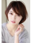 ナチュラルショートボブ♪アースカラー♪30代40代50代