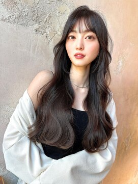 ロンドローズ 名古屋(Lond damaskRose) グレージュカラー 韓国ヘア 顔まわり イヤリングカラー 25