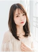 フェミニンワンカールセミロング