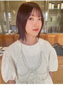 暖色カラー×レイヤースタイル