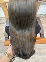 ナンバー アンフィール 渋谷(N° anfeel) 髪質改善透明感カラーオリーブグレージュ×レイヤーカット渋谷