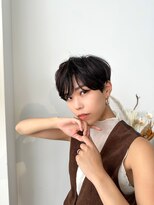 ラフィス ヘアー ルーム 難波本店(La fith hair room)&nbsp;【La fith】マッシュショート×黒髪