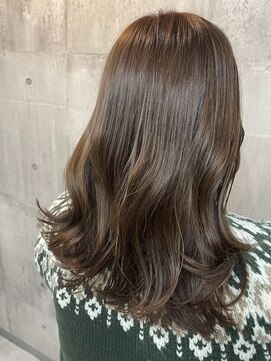 リティアンドビューティースタジオモッズシブヤ(LITTY&beauty studio M.O.D shibuya) #イルミナカラー#オリーブベージュ#ベージュ#透明感カラー