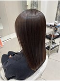ミディアムヘア×髪質改善ストレート
