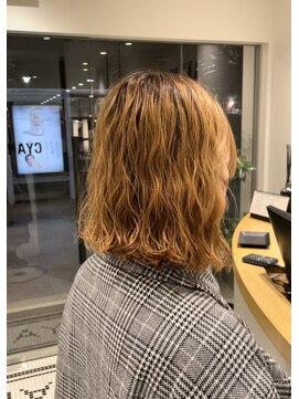 シアン 矢場町店(CYAN.) ブリーチパーマ×ボブパーマ×ウェーブヘア