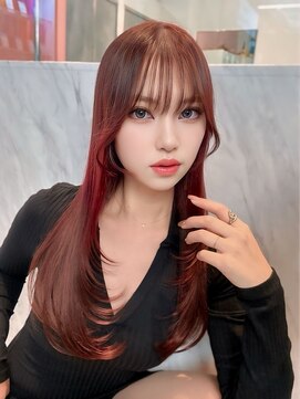 クム(kumu) 【kumu】ワインレッド/ロングレイヤー/栄/名古屋