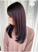 【feliceMICHI 石井 あすか】カシスピンク レイヤーカット 艶感
