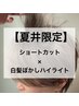 【夏井指名限定】《魅せるグレイヘア☆》カット＋白髪ぼかしハイライト
