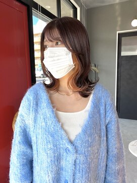 レド(LeDo) インナーオレンジ【四日市/ブリーチ/髪質改善/ボブ】